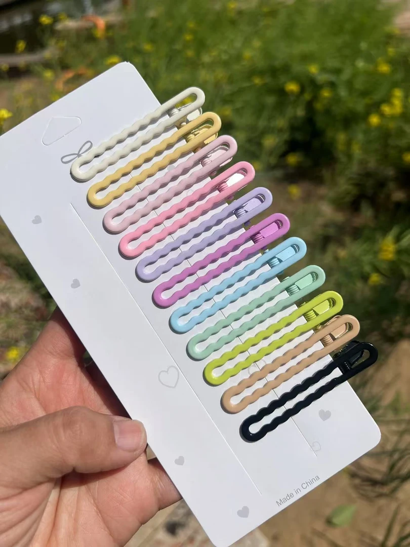 【新款】亮油无痕6cm细波浪广东夹发夹