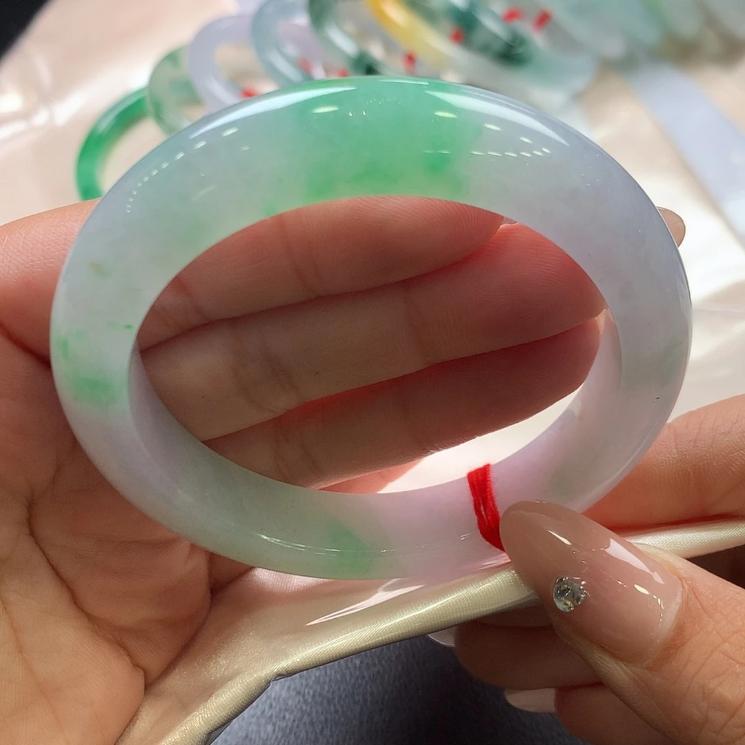 翡翠未镶嵌手镯5758正