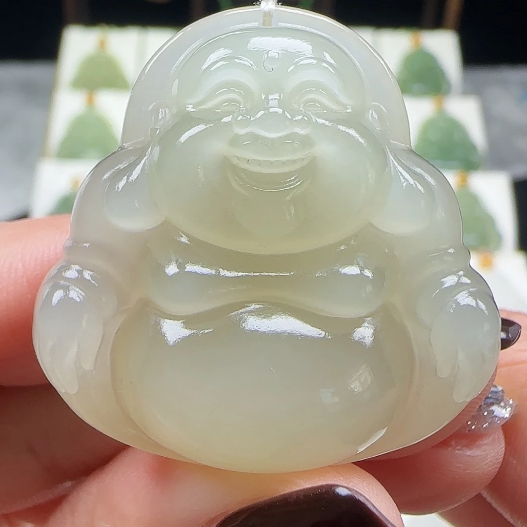 和田玉未镶嵌吊坠(赠链)