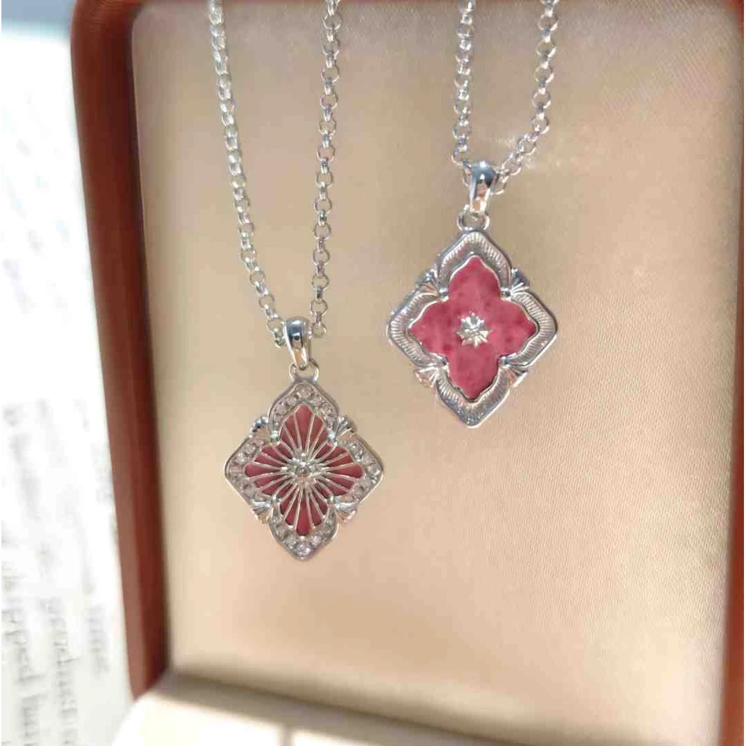 蔷薇布布项链设计轻奢气质 8161