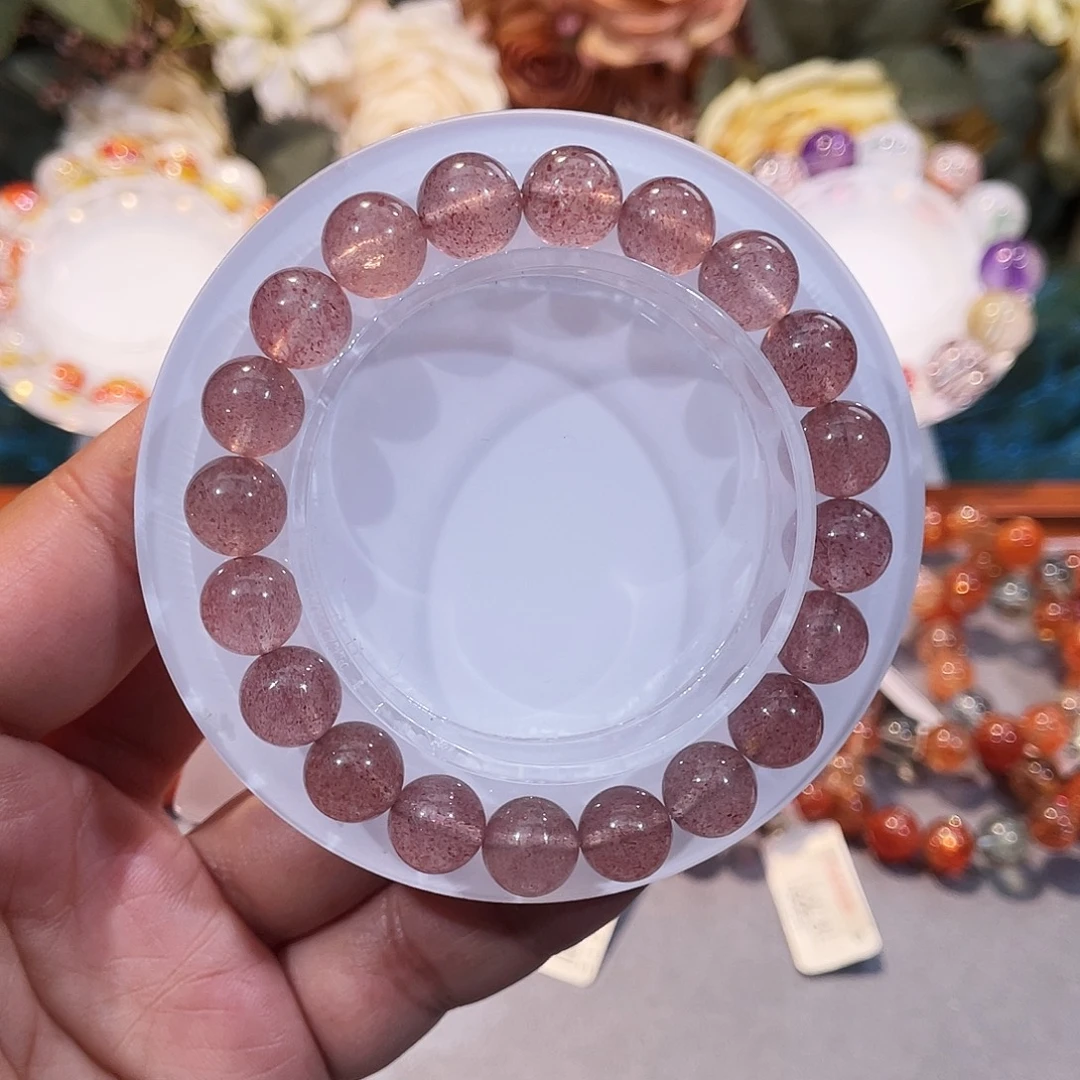 手链水晶未镶嵌草莓晶、9+