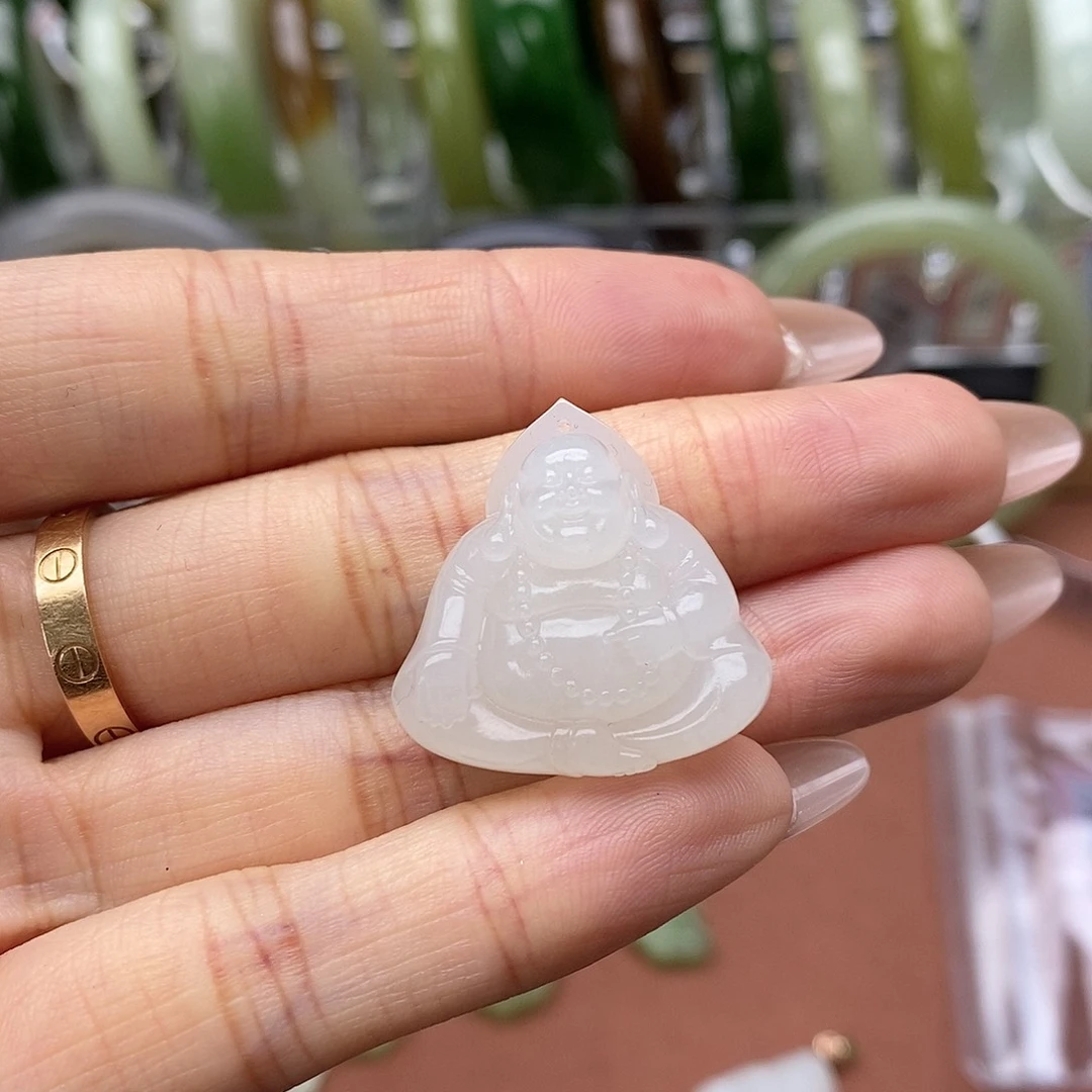 和田玉未镶嵌吊坠(不含链)