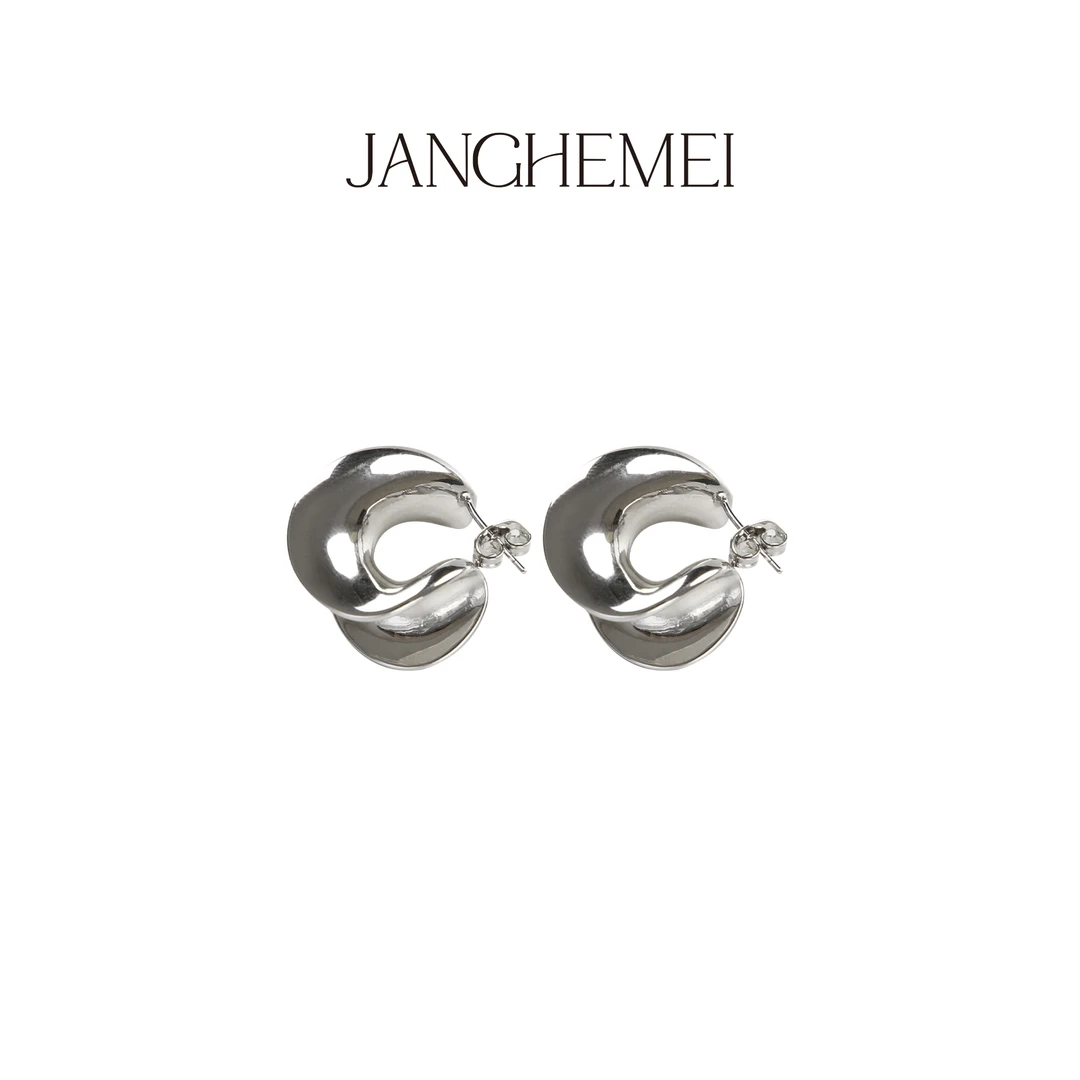 钛钢无非金属耳饰 JANGHEMEI【C字耳环】冷淡风耳环 O30348M51