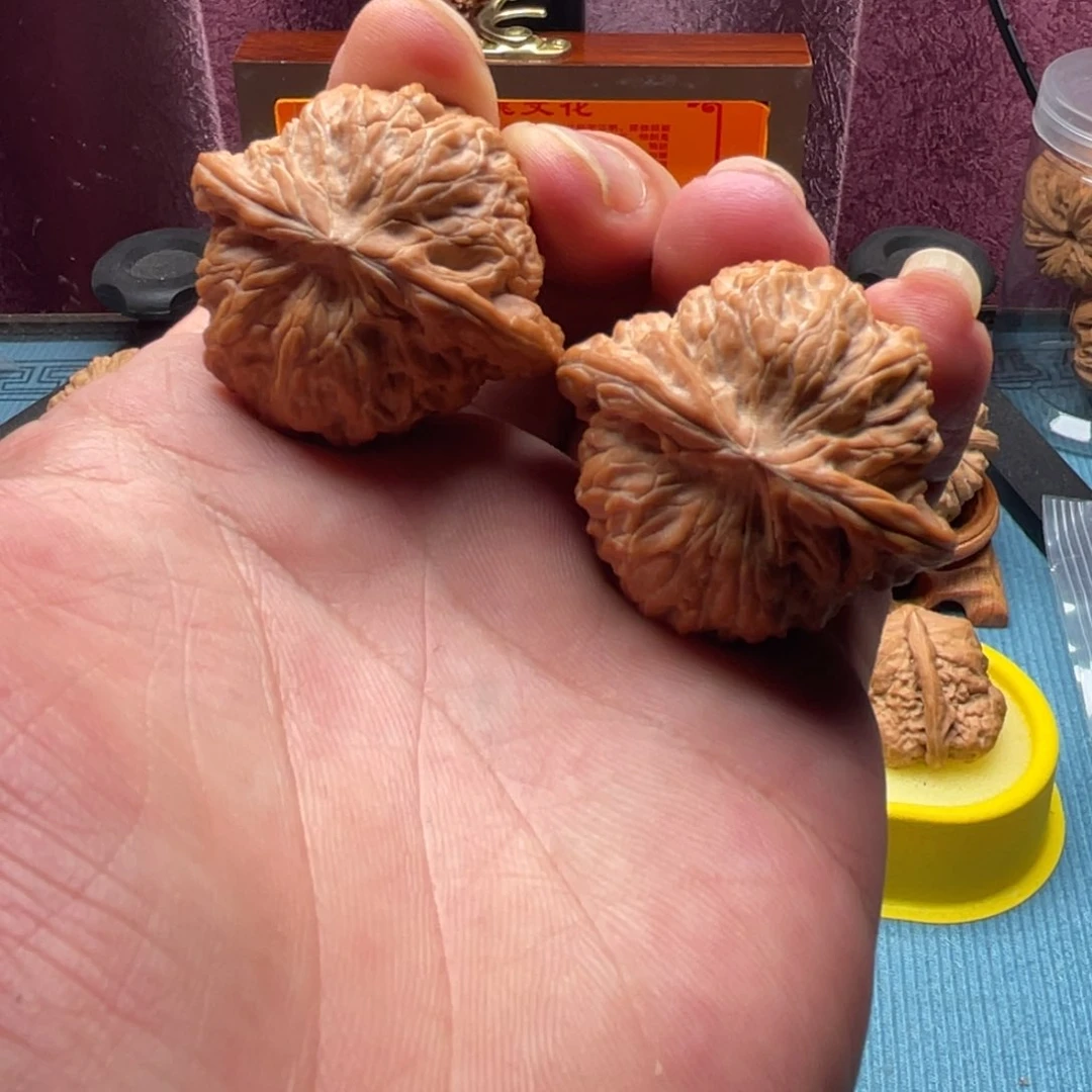 核桃把件刺*全品白茬40磨盘