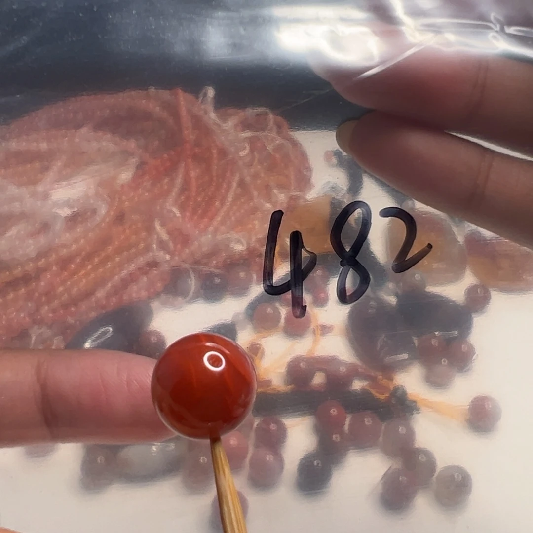 未镶嵌南红玛瑙南红玛瑙482号凉山冰飘12.5mm