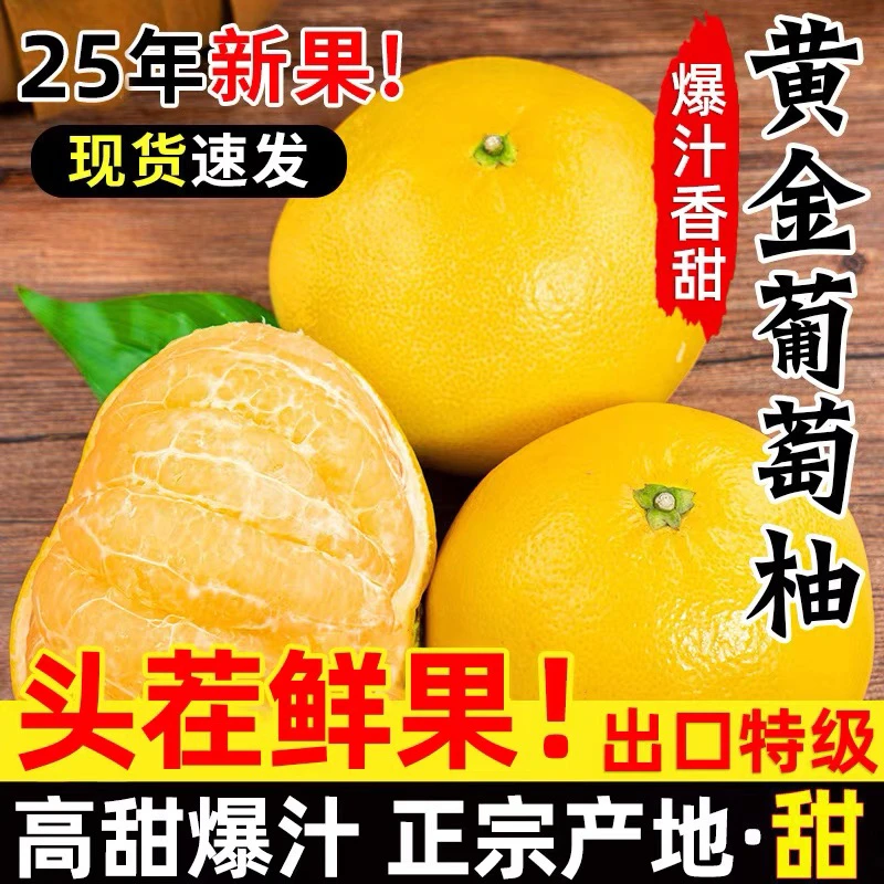 福建正宗黄金葡萄柚子当季黄心蜜柚爆汁柚子新鲜水果当季