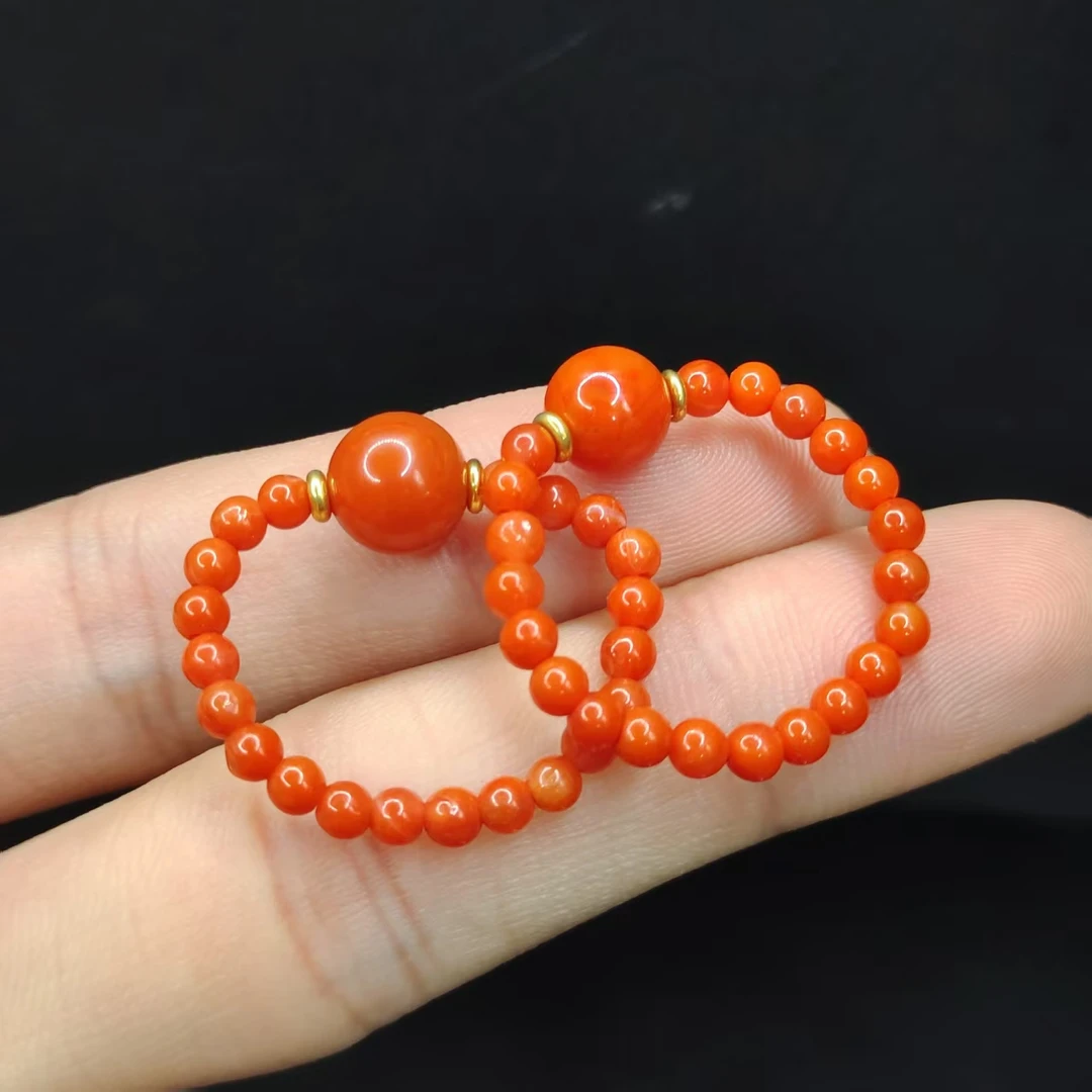 【龙龙严选】南红DIY戒圈J33【多样性发其一】约3mm