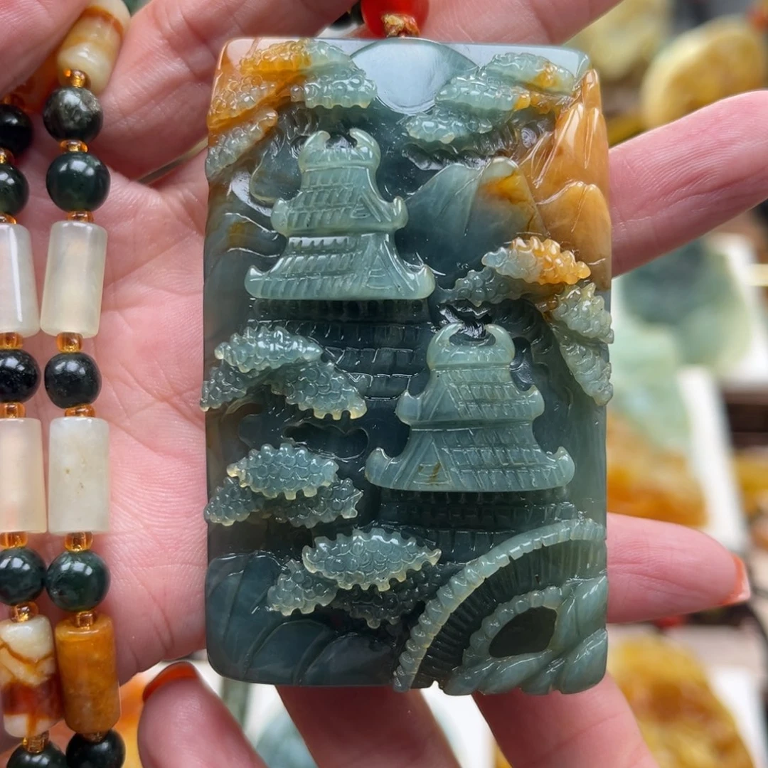 未镶嵌岫玉挂件挂件