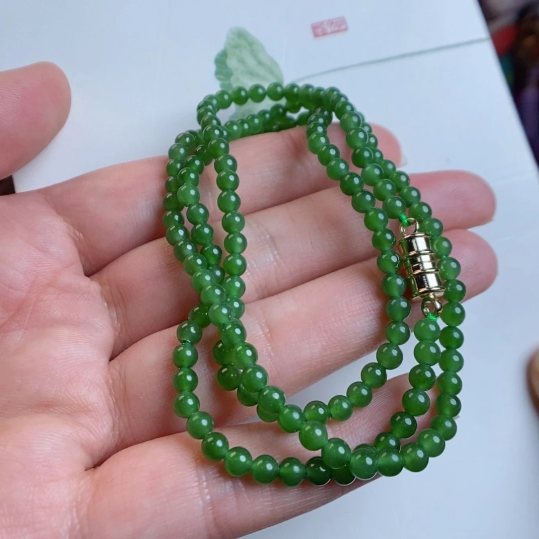 和田玉颈饰未镶嵌4碧玉