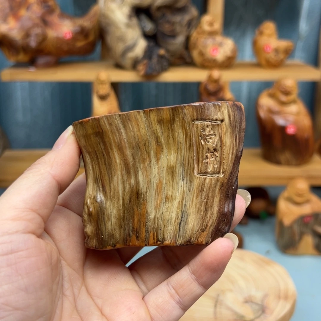 周***柏木崖柏木摆件手把件