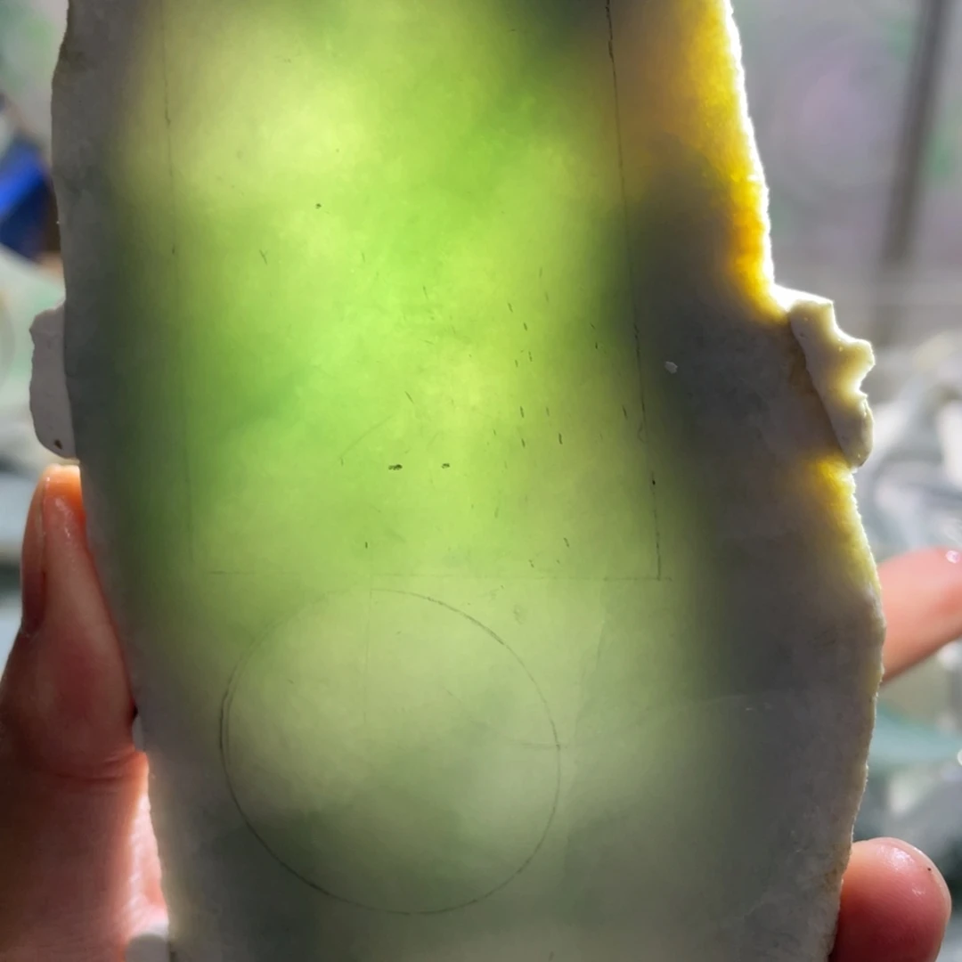 翡翠未镶嵌挂件K缅甸天然翡翠片料