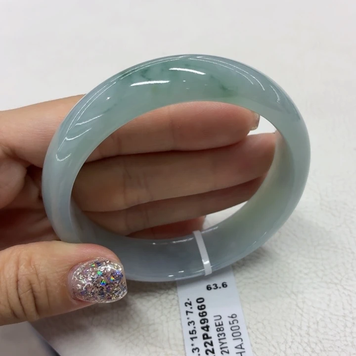 未镶嵌手镯翡翠缅甸翡翠手镯58.3小宽版