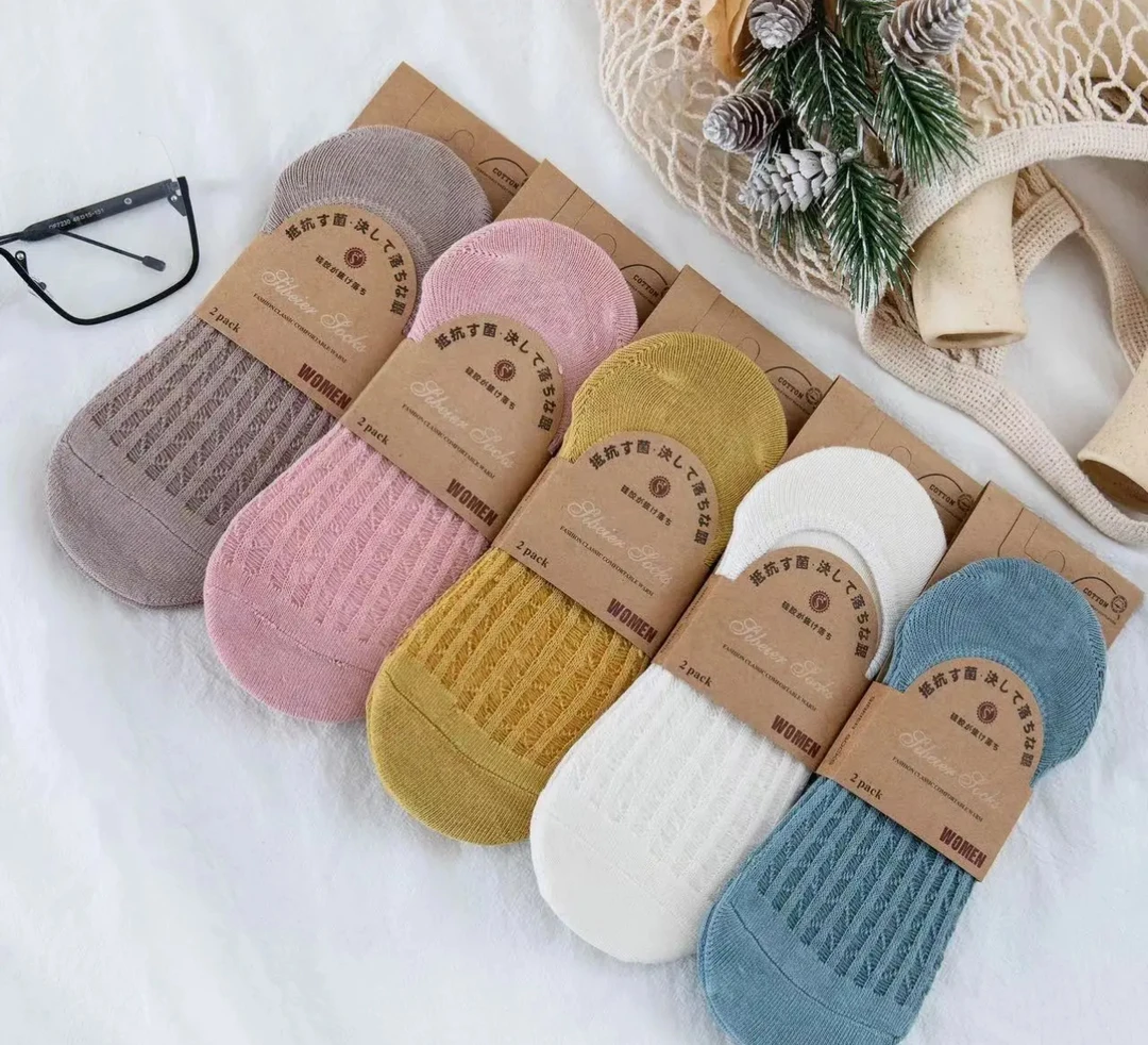 【外贸捡漏】10双装-春夏季男女款空调隐形袜-防滑不掉跟-D55