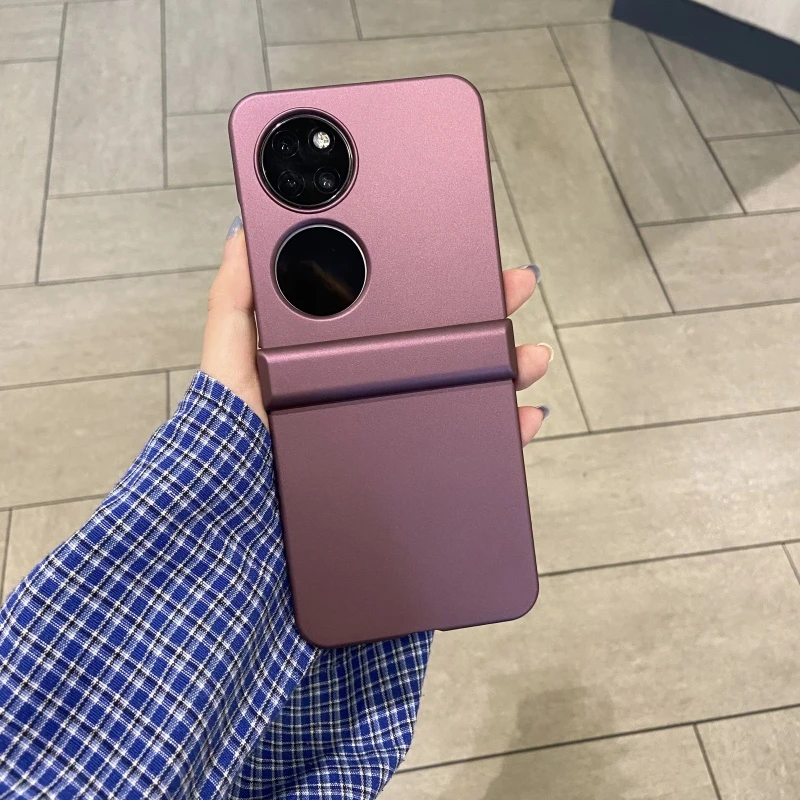 适用华为p50pocket手机壳折叠烤漆铰链全包高级Pockets保护壳网红