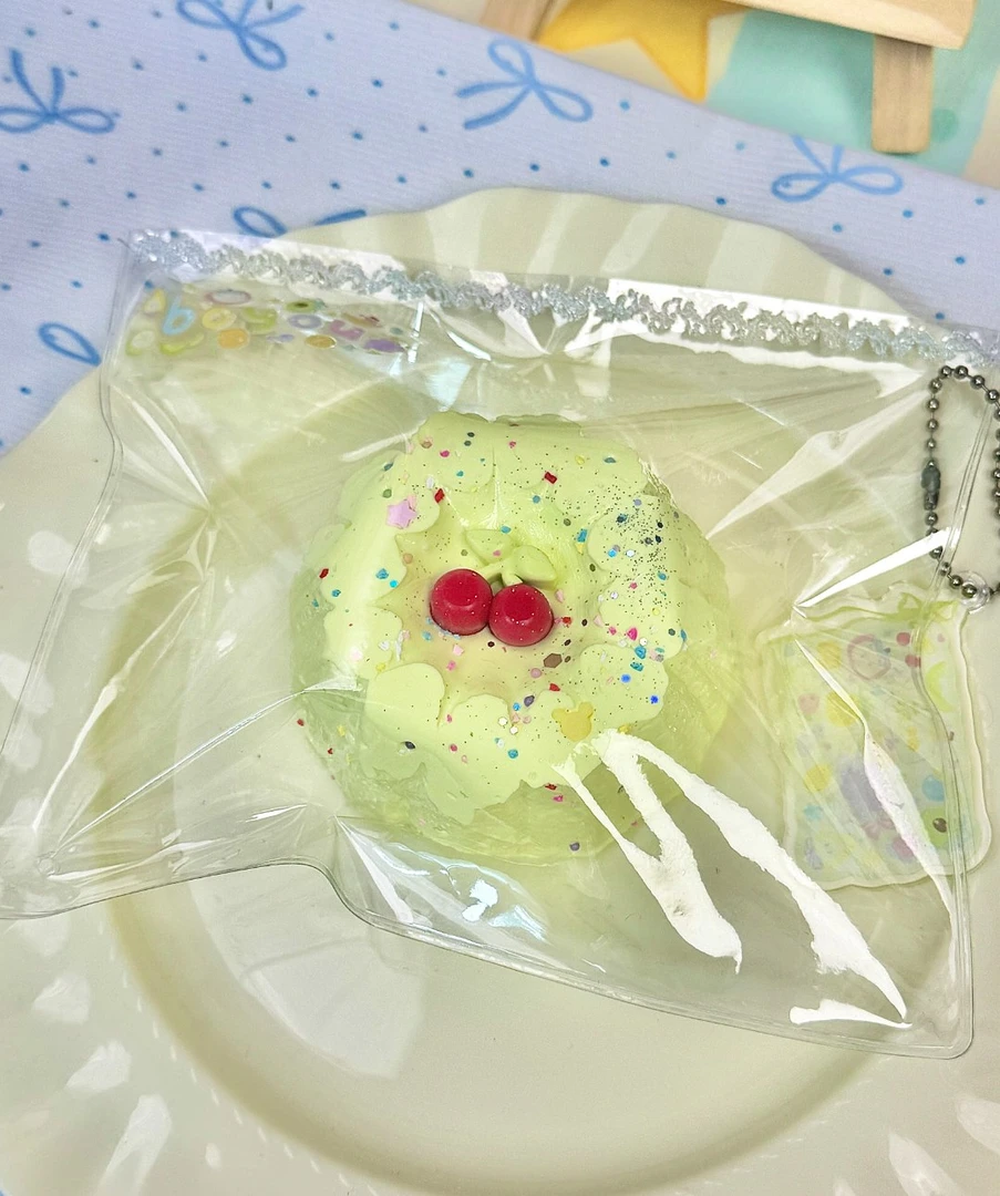 蜜瓜樱桃糕 145±10g/黏糊泥手感硅胶捏捏