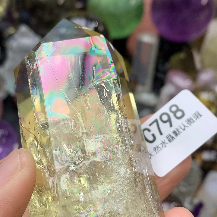 水晶天然黄水晶阿塞摆件未镶嵌