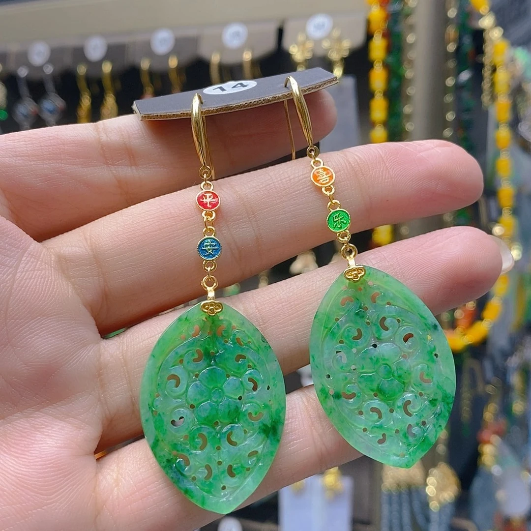 未镶嵌翡翠耳饰翡翠