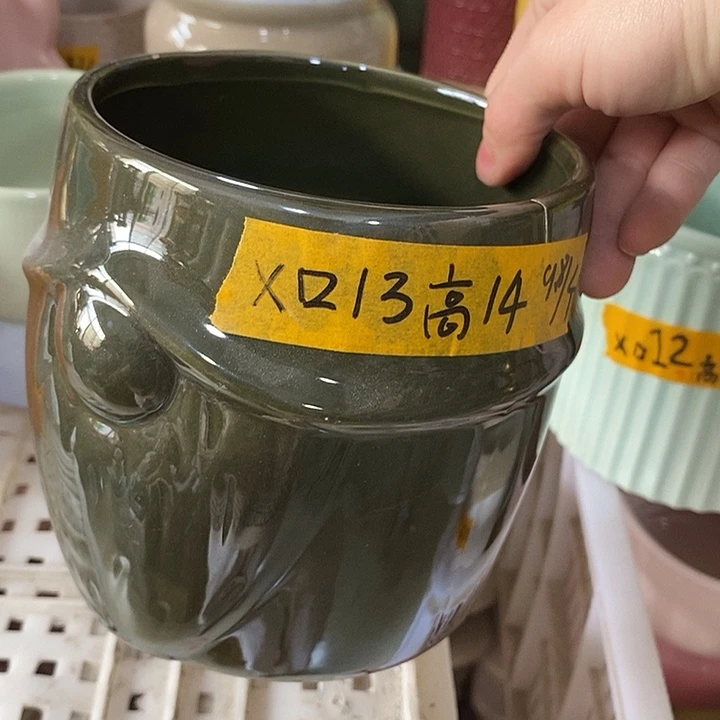 陶盆有孔 瑕疵针孔漏釉介意勿拍口