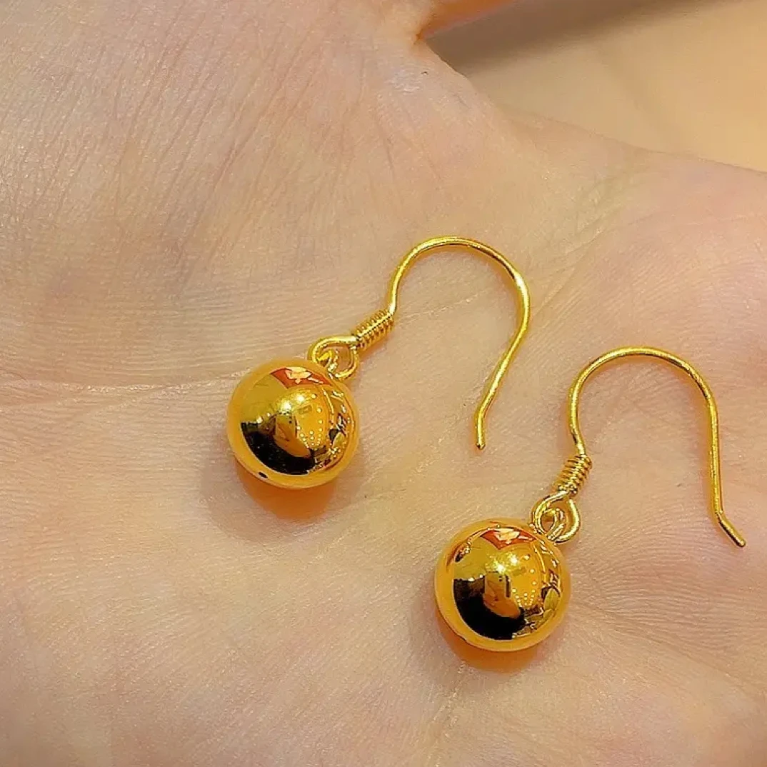 足金弯钩珠珠提溜2.89g