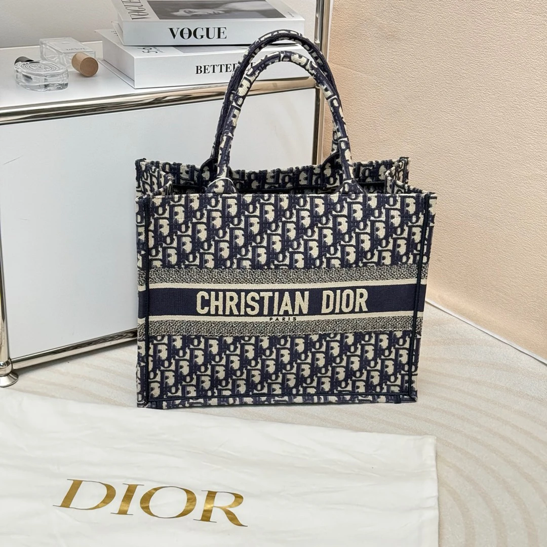 95新 DIOR/迪奥 Dior 蓝老花 booktote中号/633963262
