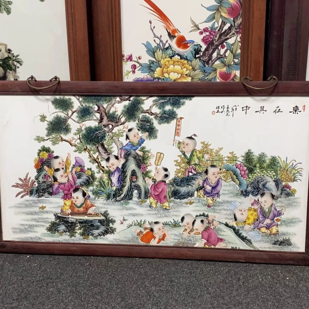 瓷片王*平86*46*1景德镇瓷板画柴窑烧制