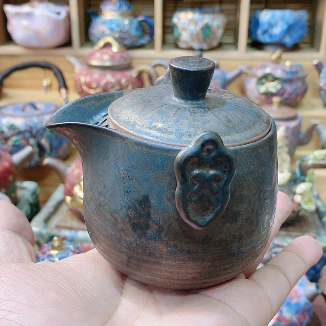 粗陶志野柴烧茶器