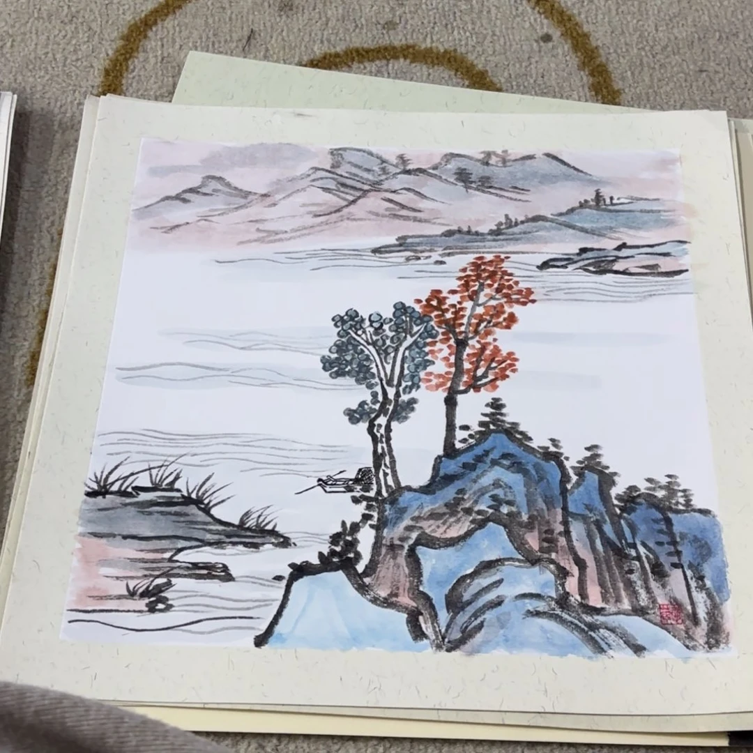 国画33-33卡纸作品艺