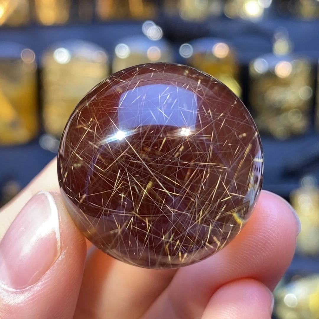 颈饰未镶嵌水晶发晶球