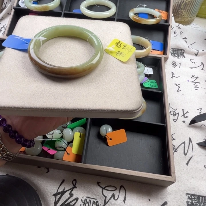 未镶嵌手镯和田玉玲珑美镯58.3