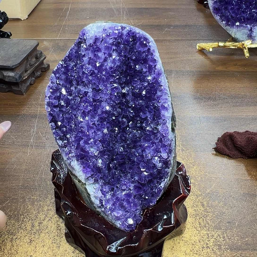 紫晶摆件未镶嵌晶体