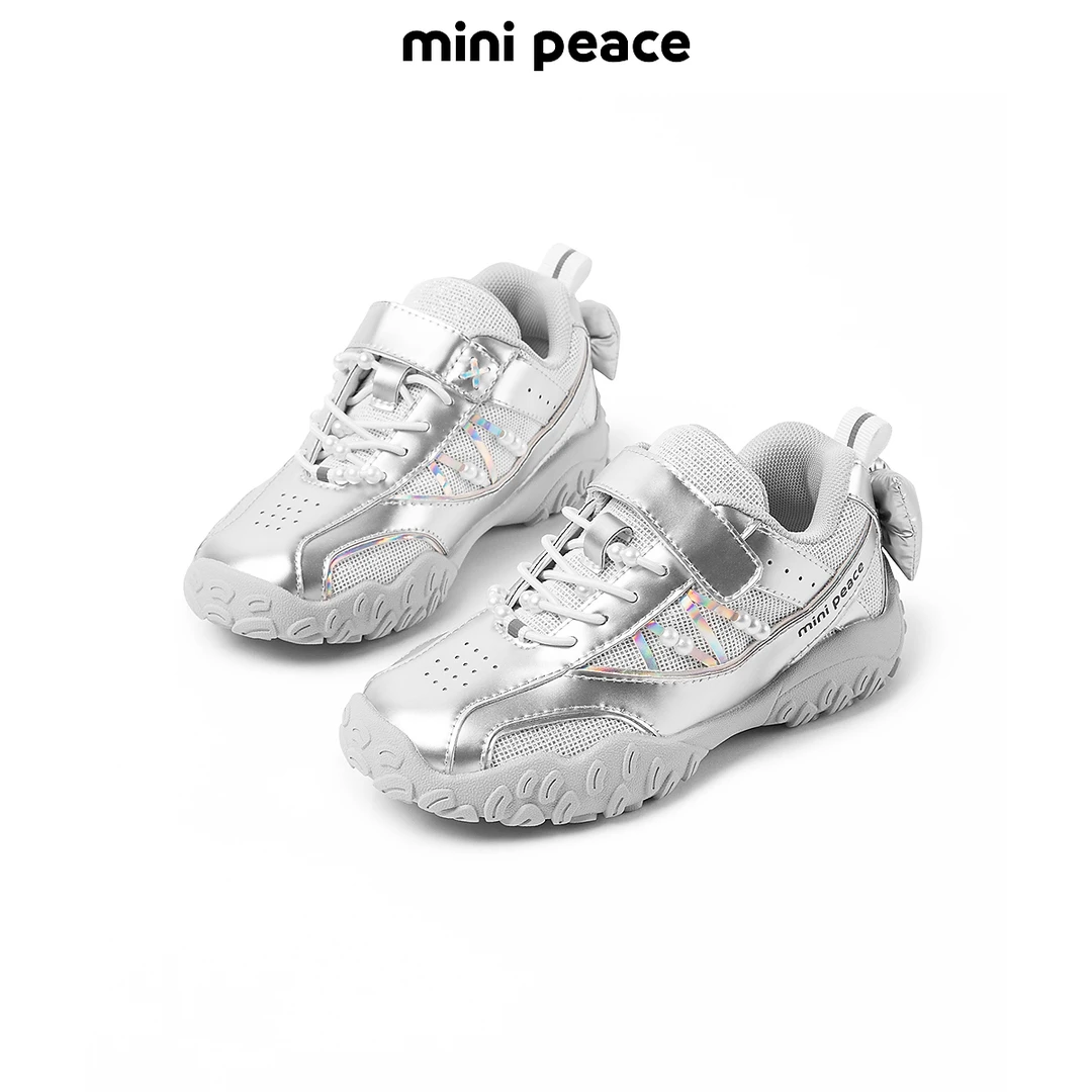 【专柜同款】MINIPEACE太平鸟童装女童炫彩老爹鞋儿童网面休闲鞋