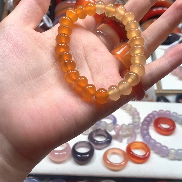 玛瑙/玉髓手链未镶嵌芬*