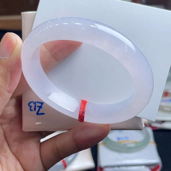 未镶嵌手镯翡翠55贵妃冰粉月光