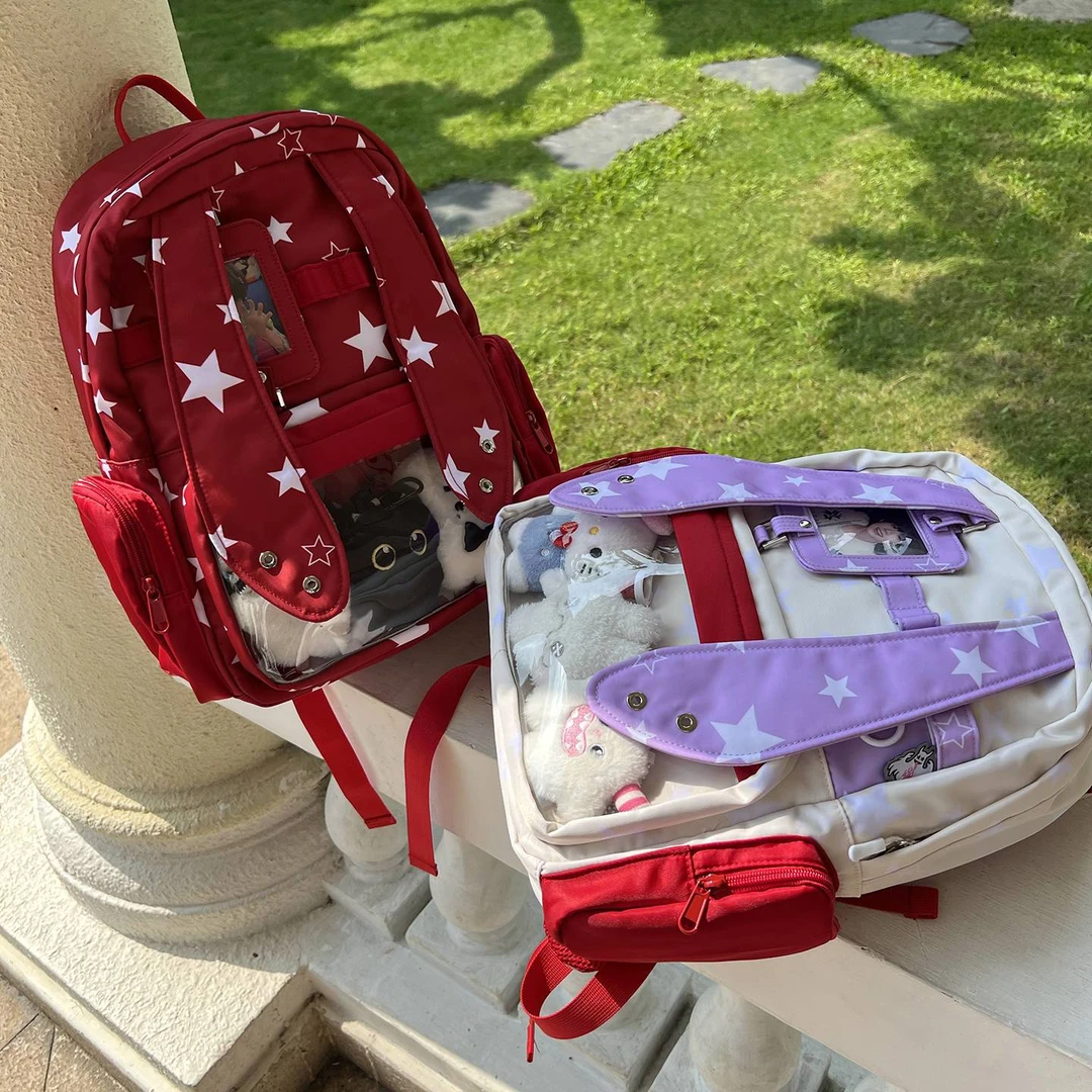 梁拌泡菜LBPC 星星垂耳兔痛包双肩包原创设计可爱二次元学生书包