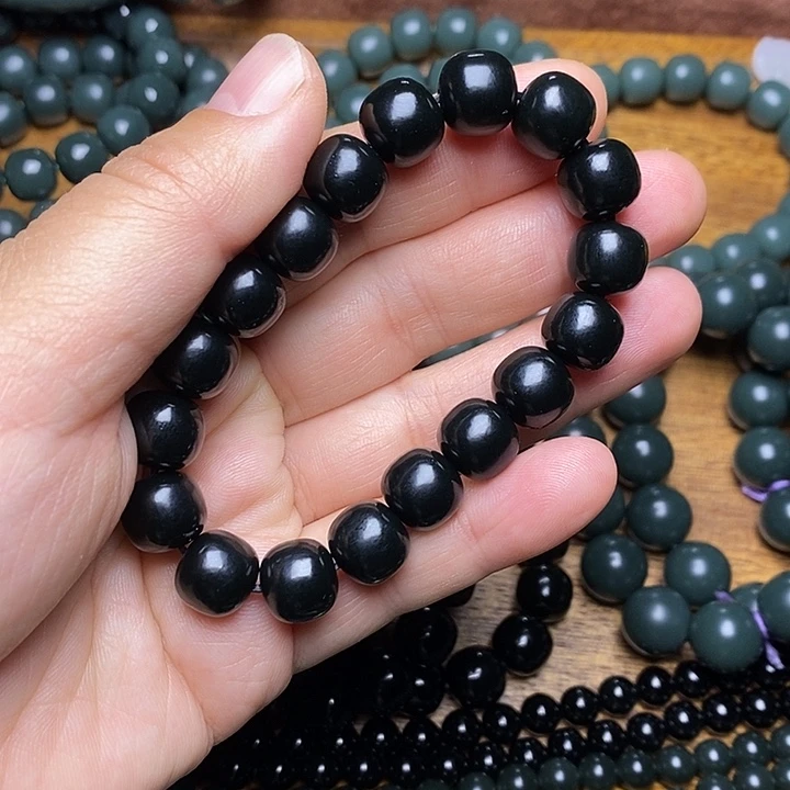 和田玉（青玉）未镶嵌手链和田玉青海小灶火次货品