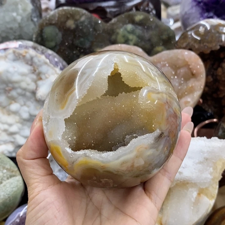 未镶嵌紫晶珠宝半成品