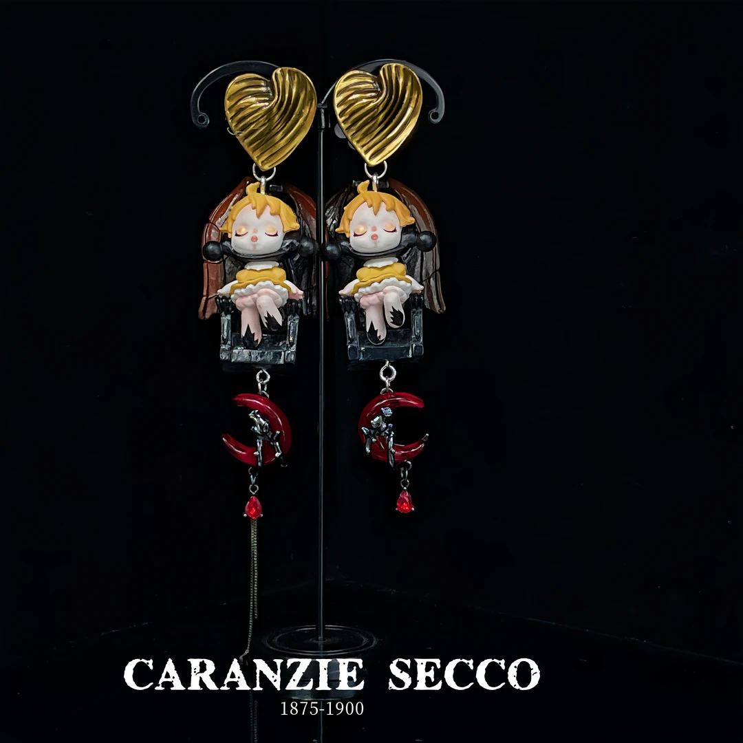 GSRANZIE SECCO 非金属树脂耳饰 【3073】原创设计小众手办手作耳环