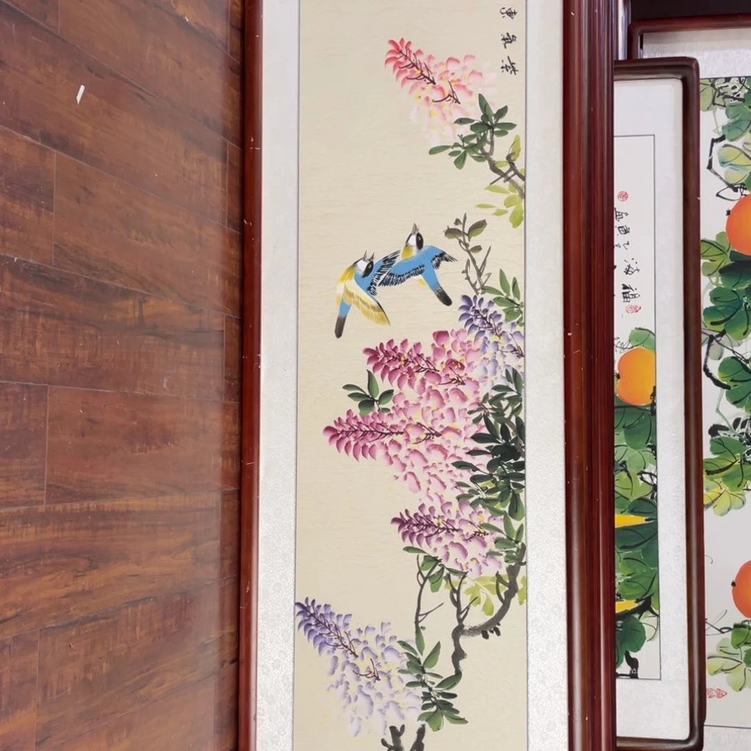 国画带框尺寸48*163厘米