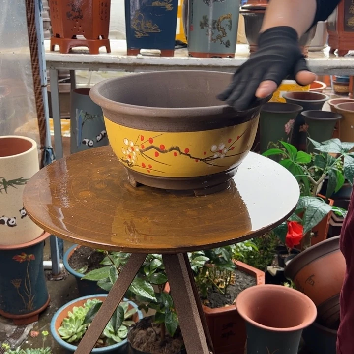 黄富贵点彩大花盆花盆花盆