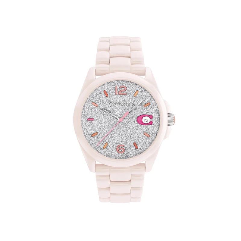 COACH/蔻驰彩色时针日历款时尚高级感女士陶瓷手表 14503939