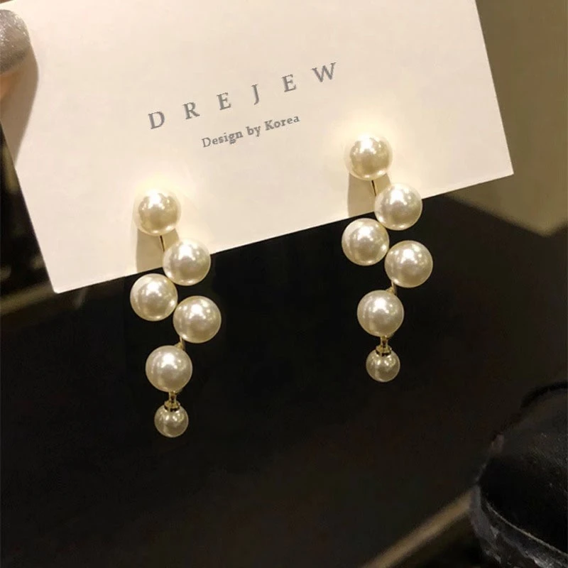 925银耳饰 韩系气质高级感流苏银针耳环小众设计感耳坠耳饰品新款