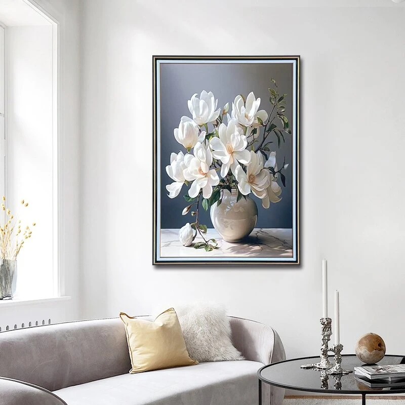 【柚居】A10现代轻奢黑白灰中古风客厅沙发玄关走廊餐厅卧室装饰画