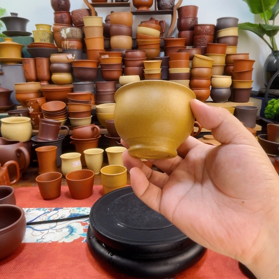 紫砂茶杯黄金段泥