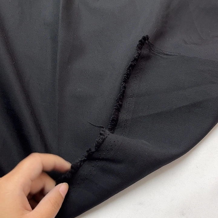 混纺黑色高货天丝亚麻1米