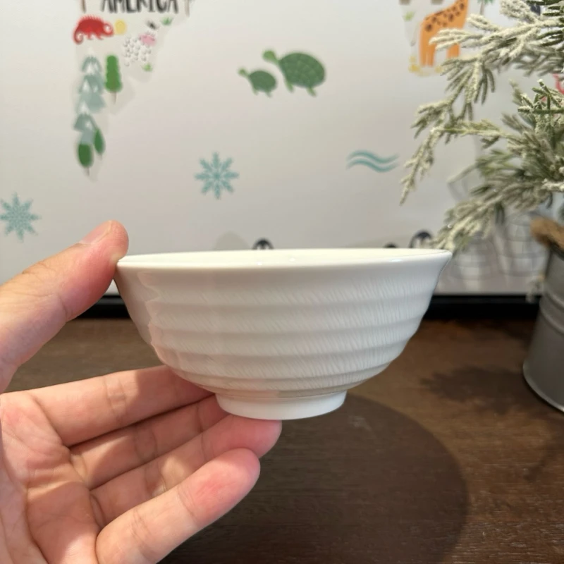 陆升Luzerne餐具新骨瓷 波纹款 米饭碗