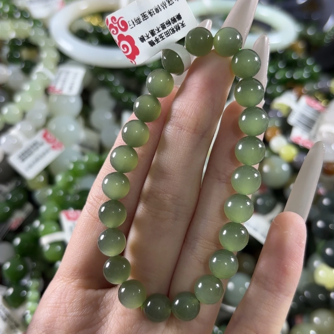 和田玉未镶嵌手链253
