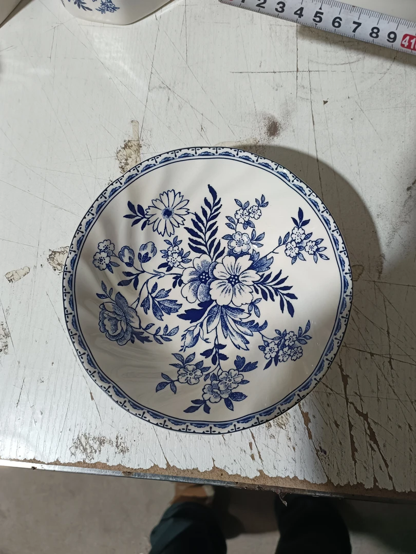 青花谷物碗一对微瑕完美主义者绕行