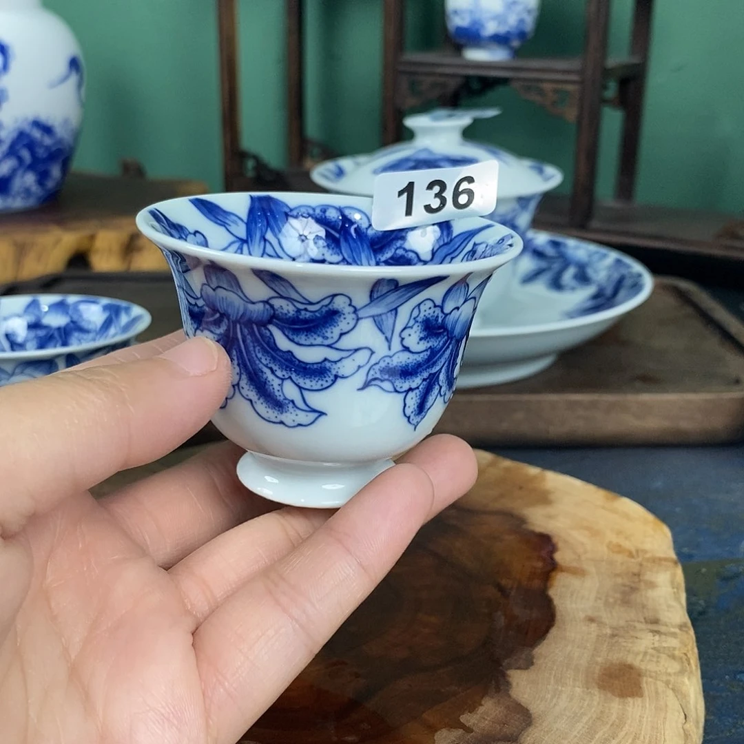 景德镇手绘青花茶器136