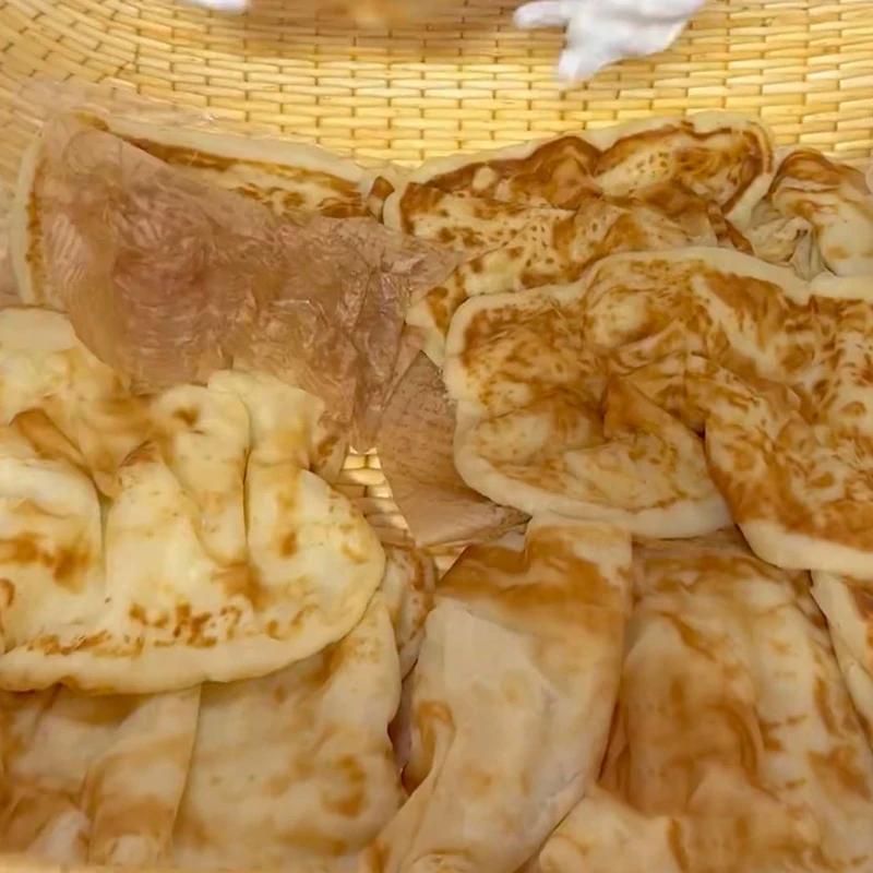 【火出圈的千层油饼】发面千层饼duangduang饼原味卷饼皮山东白面