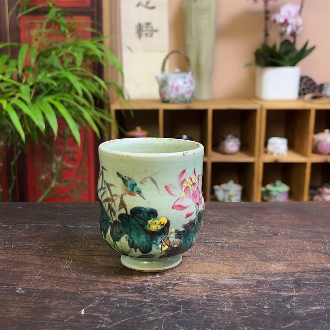 柴烧手工手绘陶瓷